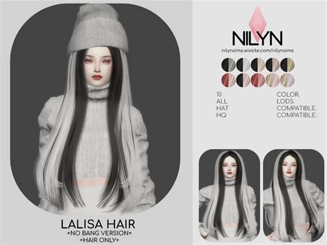 The Sims Resource Lalisa Hair No Bang Ver New Mesh