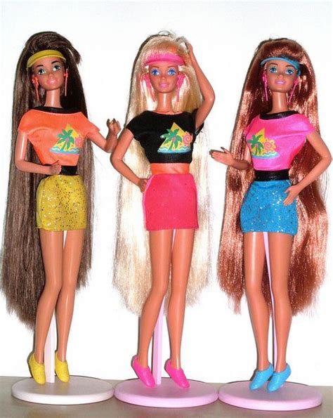 Glitter Hair Barbies Barbie Barbie 90s Vintage Barbie Dolls