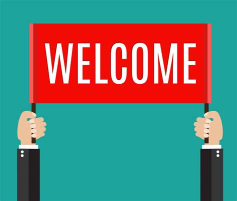Welcome Sign Clip Art Vector Images And Illustrations Istock