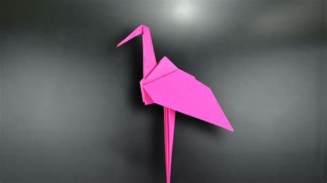 Origami Flamingo Instructions In English Br Youtube