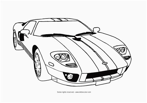 Cars Free Colouring Pages