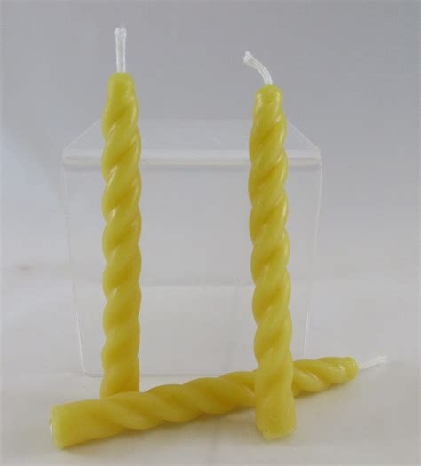 I have conditioned this little guy with food safe mineral oil for a nice shine. Spiral Beeswax Candles or Chime Candles - Set of 3 - Harry ...