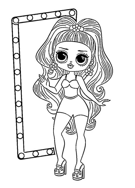 Colouring Pages Lol Omg Printable Candylicious Lol Omg Coloring Page