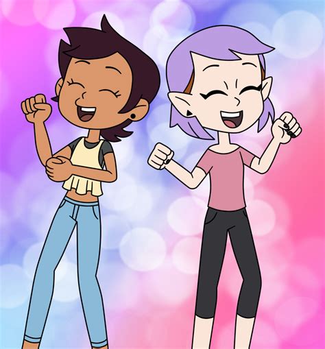 Luz And Amity Are Dancing Cutely In The Party By Deaf Machbot On Deviantart