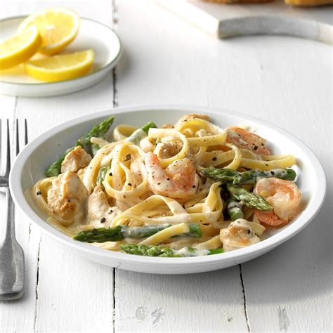 Chicken And Shrimp With Lemon Cream Sauce Recipe How To Make It
