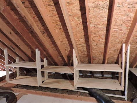 Adding Storage Shelving Like This Is A Great Way To Keep Your Attic