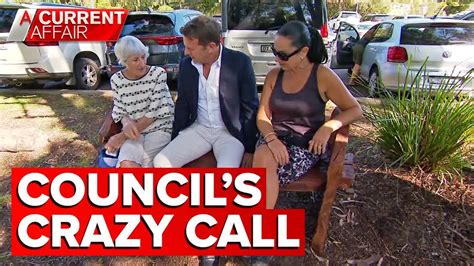 Residents Furious Over Councils Plan To Remove Seats A Current Affair Youtube