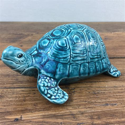 Poole Pottery Blue Dolphin Glaze Tortoise Mrpottery