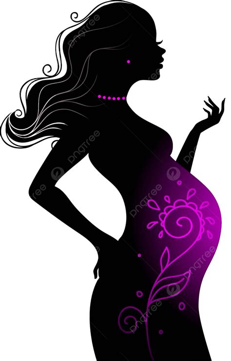 Rambut Hamil Perut Wanita Hamil Vektor, Perut, Hamil, Rambut PNG dan