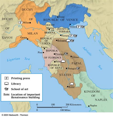 Renaissance Italy City States Italy Map European