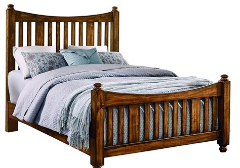 Artisan And Post Maple Road Slat Antique Amish Poster Bed With Slat Poster Footboard Slone