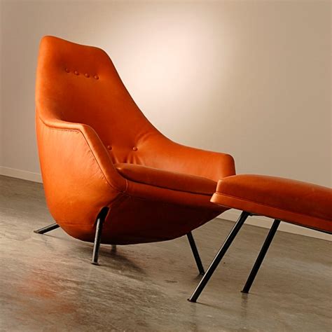 Nice Lounge/Rocking Chair With Ottoman, Anno 1950's at 1stdibs
