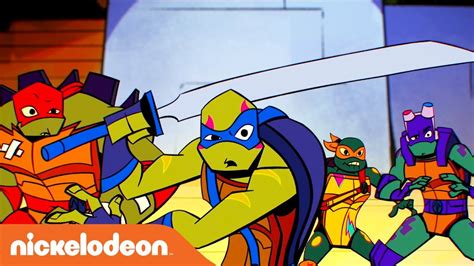 frontière de tendance mikey and raphael rise of the teenage mutant ninja turtles set de 4 leo