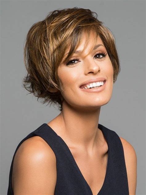Short Straight Women Monofilament Synthetic Lace Front Wig Mono Top By Rooted Wigs Realistic