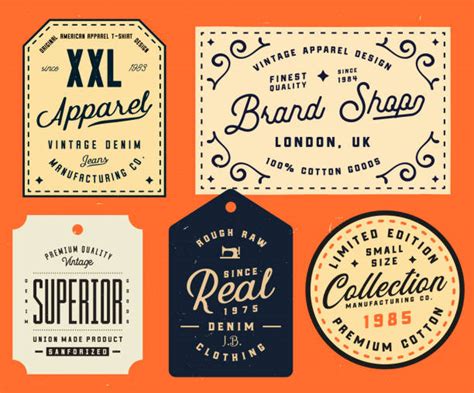 embroidered labels illustrations royalty free vector graphics and clip art istock