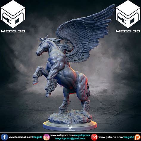 Pegasus Dnd Miniatures Rpg Role Playing Game Pathfinder Etsy