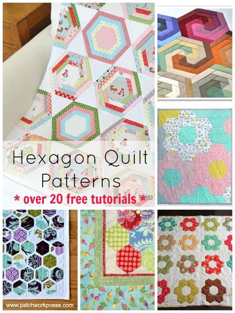 Hexagon Quilt Pattern Over 20 Free Patterns To Sew Patchwork Posse