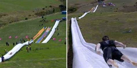 Take A 2 Minute Ride On The Worlds Longest Waterslide Captured