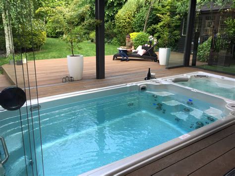 Hydropool Swim Spas Photo Gallery Indoor Swim Spa Swim Spa Deck Swim Spa Landscaping Backyard