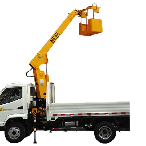 Hydraulic Basket Crane Hydraulic Arm Mini 5 Ton Truck Mounted Crane