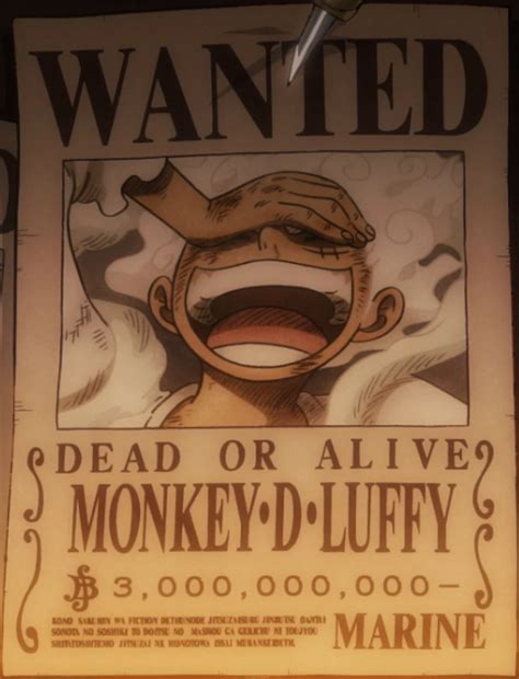 Luffys Wanted Poster Luffy Anime Manga One Piece Recompensas Images