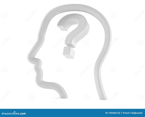 Question Mark Inside Head Profile Stock Illustration Illustration Of