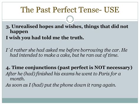 The Past Perfect Tenses Online Presentation