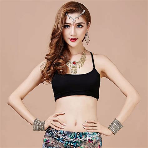 2017 Womenfemaleadult Belly Dance Tops Modal Navel Exposed Stage Practice Belly Dance Set