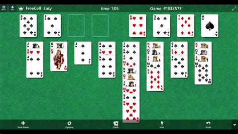 12 Ms Solitaire Freecell Easy Game Id 1832577 Youtube