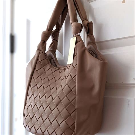 Collection Xiix Bags Nwt Collection Xiix Tan Braided Tote Bag