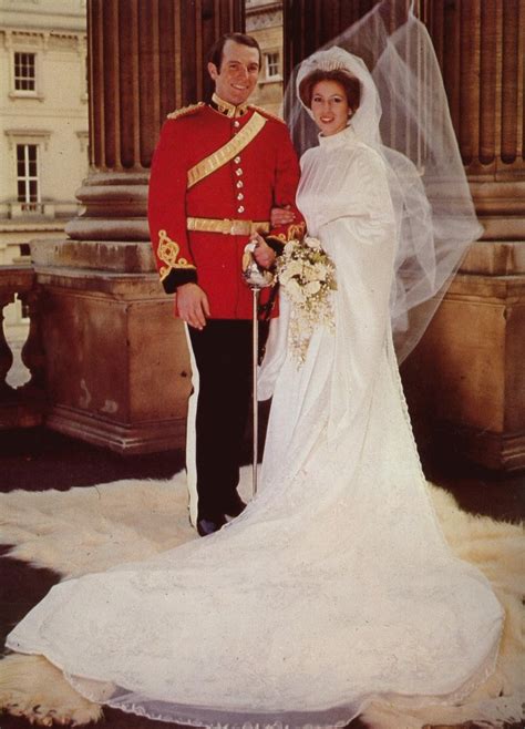 Coverage of the wedding of princess anne and captain mark phillips on 14th november 1973 (15 nov 1973) after her spectacular wedding princess anne, with husband caprain mark phillips. Princess Anne's wedding dress is the best one of ...
