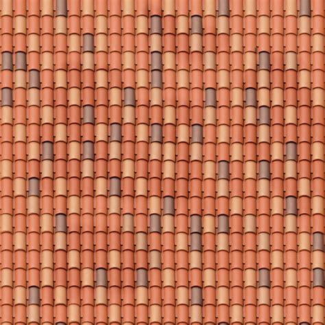 Roof Terracotta Tiles Texture