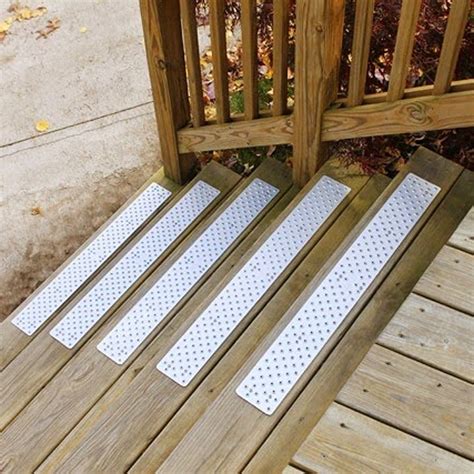 Handi Treads Non Slip Aluminum Stair Tread Mill Finish Silver 375 X 30 With 630733001007 Ebay