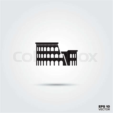 Colosseum Icon Stock Vector Colourbox