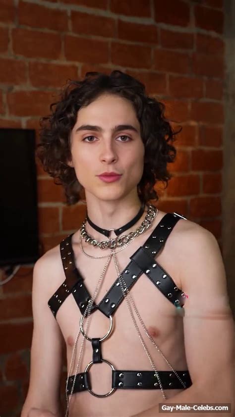 Timothée Chalamet Shows His Hot Body in BDSM Outfit Gay Gay World