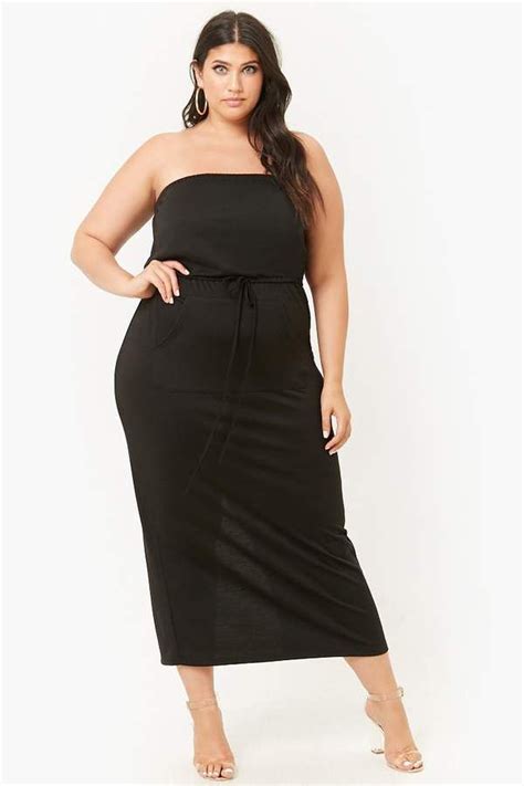 From slip dresses to ball gowns to mini dresses. Forever 21 Plus Size Midi Tube Dress | Dresses, Tube dress ...