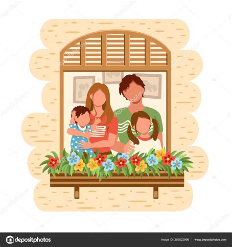 Tramita tu crédito con casa propia colombia. Familia Que Queda Junto Ventana Casa Personas Cuarentena ...
