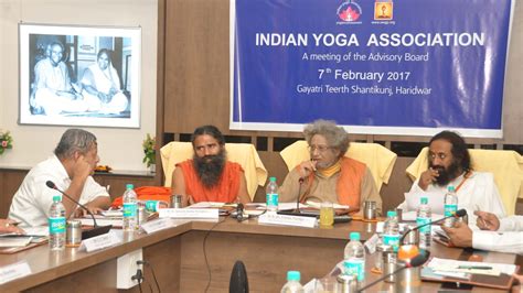 Indian Yoga Association A Meeting Of Advisory Board 07 February 2017 At