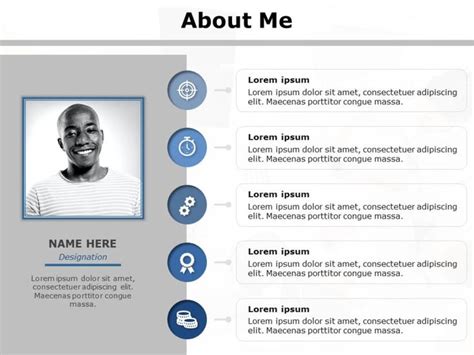 About Me Slide About Me Templates Slideuplift Powerpoint