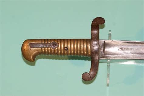 M1842 Pattern French Yataghan Bayonet With Very Rare Original Buff