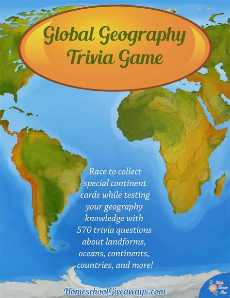 Free Global Geography Quiz Game Homeschool Giveaways