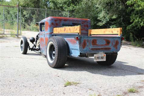 1930 Ford Model A Pick Up Rat Rod Hot Rod Patina Paintbig Block Motor