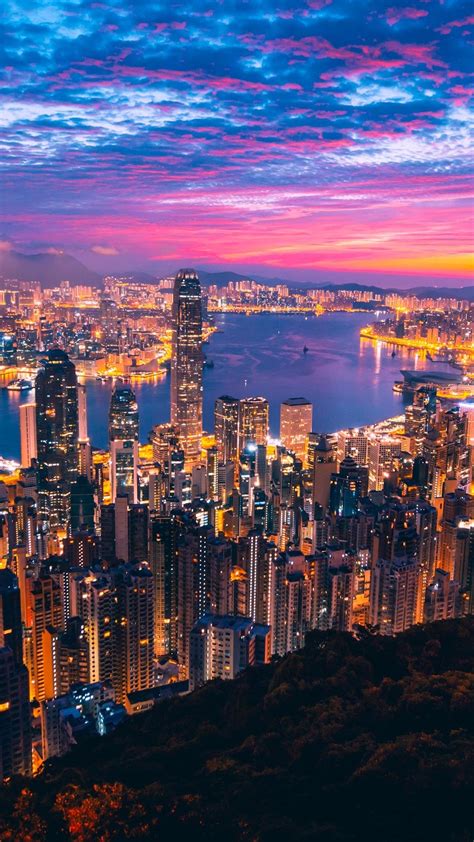 1080x1920 Hong Kong City View Buildings Light Night Iphone 76s6 Plus
