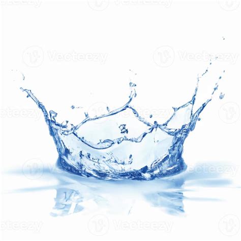 Blue Water Splash Isolated 12831899 Stock Photo At Vecteezy