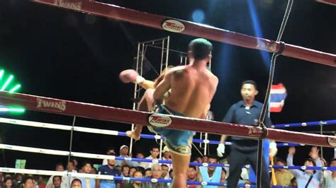 3rd round ko muay thai fighter aekprakan sakurei songsom youtube