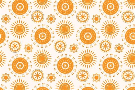 Free Vector Flat Design Sun Pattern