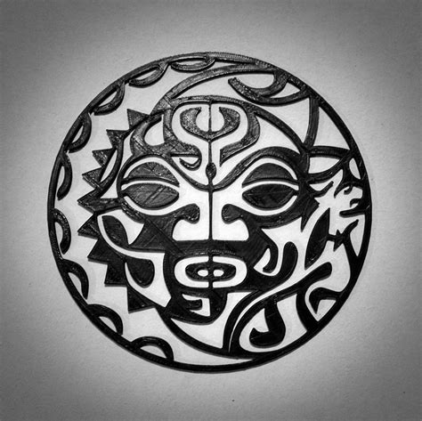 Mandala Maori Sol And Lua Comprar Em Fábrica De Tudo