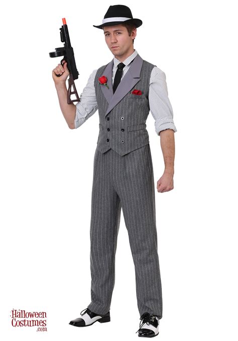 Ruthless Gangster Mens Costume Adult Decade Costumes Gangster
