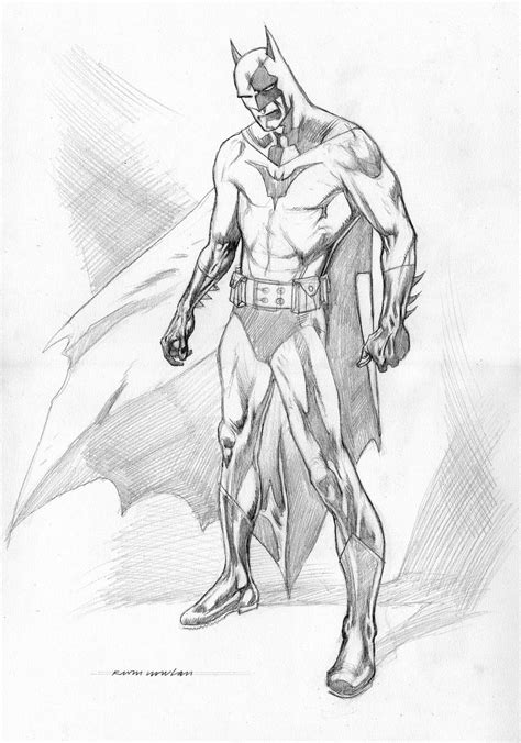 You do not need to be a fine arts student to sketch a batman as you can . Kevin Nowlan: Batman pencil drawing