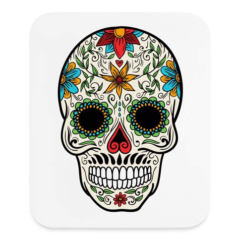 Sugar Skull Day Of The Dead 4 Mouse Pad Vertical 380513